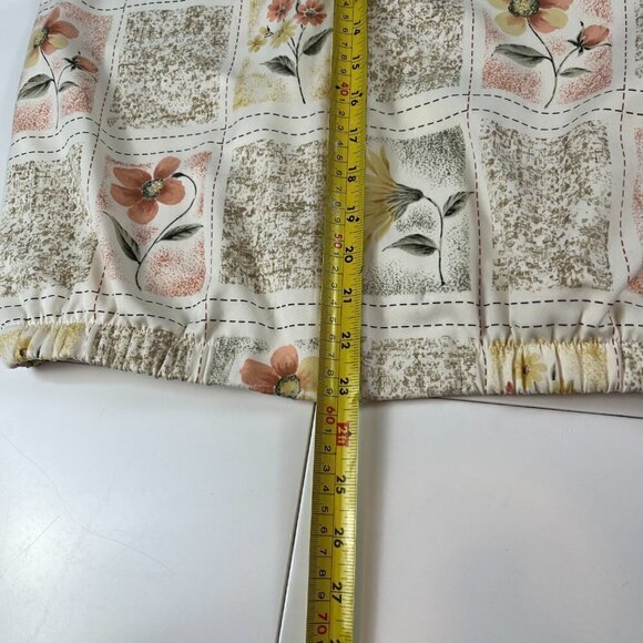 Vintage Alfred Dunner petite flower print jacket cream size M no tag - Picture 11 of 12